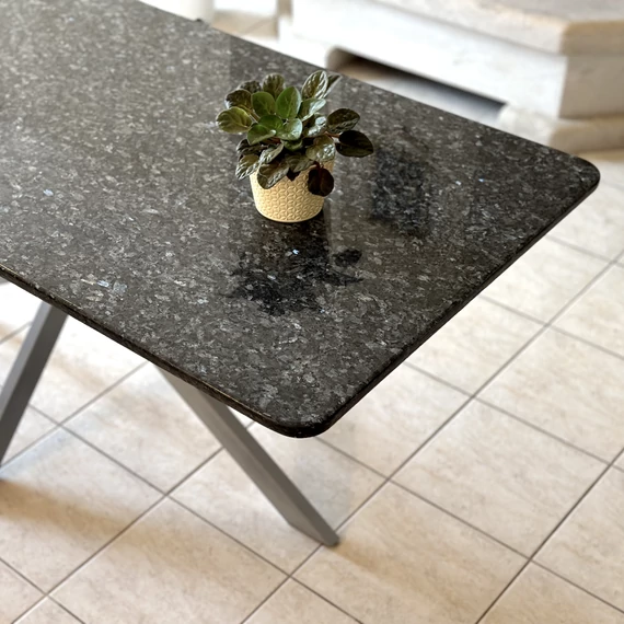 Gránit asztal 170x70 (Blue Pearl)